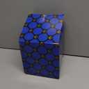 Restaurant Tissue Box Cover Holder, Metal Square Tissue Holder Decorated with Flowers, Party Decoration Napkin Tissue Holder, Suitable for Hotel and Wedding Tissue Distribution Services (Gold)