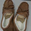 SNUGRUGS Men's Alfie Wool Lined Suede Sole Moccasin Slipper 12