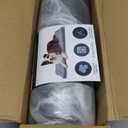 Orthopedic Dog House - Outdoor Waterproof Dog Shelter w/Porch - Indoor Pet House w/Egg-Crate Foam - Cooling - Machine Washable - Ideal for Small Breeds & Fits 24-Inch Crate - 23"x16" (Black)