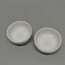 Iyulania 2.3 oz Porcelain Pinch Bowls, Set of 6 Small Bowls for Sauces Dippings Charcuterie Snacks Condiments, White