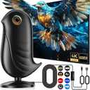 1200+ Miles Long Range HD Antenna for Smart TV and All Older TV's,Digital TV Antenna Indoor for Local Channels,Supports 4K 1080P HD with Amplifier Signal Booster and 18ft Cable (Black)