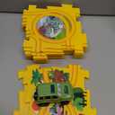 Plastic Dinosaur Puzzles for Kids with A Cute Car, Montessori Toys for 3 4 5 6 Year Old Boys, Race Tracks for Kids 3-5, Toddler Puzzle Track Play Set, Gifts for 3 4 5 6 Year Old Boys Toys