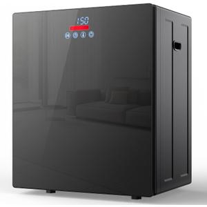 EUHOMY 1.5 Cu.ft. Portable Clothes Dryer, 850W Compact Dryer with Exhaust Hose, Mirror Finish, LCD Touch Panel, 4 Drying Modes, 5.5lbs Capacity, Portable Dryer for Apartments, Dorms, Rvs, Black