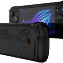 Miimall Silicone Case for ASUS ROG Ally X Case, Protective Case for ROG Ally X 2024, Soft Full Protection Non-Slip Shockproof Anti-Scratch Dustproof Slim Cover for ASUS ROG Ally X Accessories (Black)