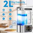 Hypochlorous Acid & Sodium Hypochlorous Solution Generator, 2000ML Capacity Portable Electrolyzed NaCl Water System Making Generate HClO Machine for Home Kitchen School Restaurant Bathroom Cleaning