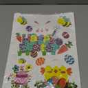 LOKIPA Easter Window Clings Stickers, 6 Sheets Easter Bunny Window Clings Window Stickers Window Decals Easter Decorations for Easter Party Supplies