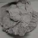 LIBERECOO Round Vinyl Fitted Tablecloth with Flannel Backing Elastic Edge Table Cover Waterproof Stain-Resistant Wipeable Tablcloths Fits 45-56" Round Tables (Weather Gray Wood)