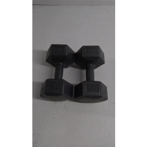 RBX 20lb Pr Hex Dumbbell 10lb EA Grey