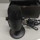 Gaming Microphone with Noise Cancellation & Mute Button, USB Condenser Mic for Streaming/Recording, Ultra-Compact Design, Compatible with PC/Mac/PS4/PS5, Podcast/YouTube/Twitch/Discord (Black)