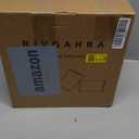 Glass Lamp Shade Replacement Globe & Cover for Light Fixture, 6-1/16" Height 4-1/16" Diameter, 1-5/8 inch Fitter, 5 Pack Light Amber Frosted Cylinder Glass Shade