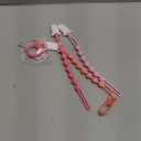 4-Pack Silicone Pacifier Clip with Adapter Ring Fits MAM Dummy, Soft Flexible Binky Holder for Button-Style Maam Dummies, Anti-Loss Paci Clips for Baby Girls, Xmas Gifts Baby Shower Essentials (Pink+Light Pink+Purple+Yellow)