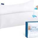 Waterproof Pillow Protector Body Size 2 Pack, Body Pillow Cover with Zipper 21"x 55" Pillow Protector Pillow Covers Encasement Pillow Case White