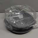 Microwave Splatter Cover Lid for Food 10.2 Inch with Water Steamer, Clear Microwave Splash Guard Cooker Lid with Plate, Dish Bowl Plate Serving Cover Cookware High Transparent Plastic Grey