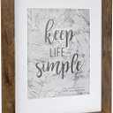 kennethan 11x14 Picture Frame Rotten Brown 2 Pcs Wooden Frame can Display 8x10 Picture with Mat or 11x14 Without Mat on the Wall For home decoration,holiday gift