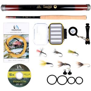 Maxcatch Tenkara Fly Fishing Rod and Combo 7:3 Action, 9/10/11/12/13ft/Triple Zoom 8'10''/9'9''/10'6'',10'8''/11'10''/12'9''