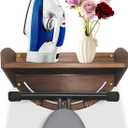 Taladad Ironing Board Hanger Wall Mount,Ironing Board Holder for Organization Iron and Ironing Board Hanger with Storage Board T Y Shaped (Brown)