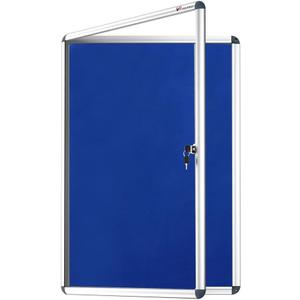 VIZ-PRO Tamperproof Lockable Noticeboard Class 1 Aluminium Framed 36x24 Inches