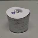 MEEDEE Silver Metallic Wired Ribbon 2.5 Inch Metallic Silver Trim Crinkle Wired Ribbons Silver Ribbon for Gift Wrapping, Christmas Tree, Wreath Supplies, Large Bow Making (10 Yards)