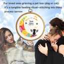 GOLDEN SMILE Pet Memorial Embroidery Kit | Personalized Pet Name & Date for Loss of Pet | Fun Needlework Starter Set for Adult Beginners | Includes 2-in-1 Hoop, Threads, Needles & More