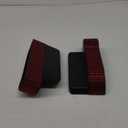 Bling Bling Car Seat Gap Filler, Car Seat Console Pockets Organizer Caddy Catcher, Crystal Auto Console Side Pouchs for Cellphone Wallet Coin Key Credit Card (Driver side & Passenger side-Red)