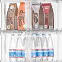 Covetree Stackable Kitchen Storage Drawers,Clear with Handles Acrylic Bathroom Makeup Organizer Bins,Easily Assemble,For Vanity, Undersink, Kitchen Cabinet,Pantry Organization and Storage (2Pack)