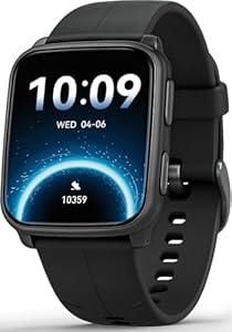 MorePro Fitness Tracker with 24/ 7 Heart Rate & Blood Pressure Monitor, Blood Oxygen & Sleep Tracker, Smart Watch with Step Calorie Counter, IP68 Waterproof Activity Tracker for Women Men Android iOS