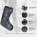 Waterproof Boot Cover for Medical and Orthopedic Boots, Heavy-Duty Non-Slip Sole, Reusable Shoe Protector for Rain, Snow, Beach, Garden, Indoor & Outdoor Use(Medium)