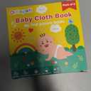 Dr.Rapeti Soft Cloth Books Baby Books Bath Books 6-Pack for Baby Infant Toddler Kids Crinkle Squeaky Washable Chewable Non-Toxic Early Educational Giftable (Colorful 2)