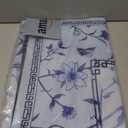 Large Blue Printed Mahjong Mat (31.5x31.5) with Black Carrying Bag, Anti-Slip, Noise-Reducing, Mahjong Table Mat for Mah-jongg,Poker, Board Games, Dominoes, and Card