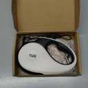 TUG 360° Tangle-Free Retractable Dog Leash | 16 ft Strong Nylon Tape | One-Handed Brake, Pause, Lock, White