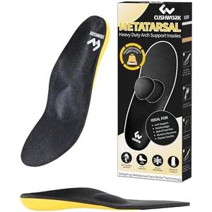Cushwork Metatarsalgia Insoles for Ball of Foot Pain,Morton's Neuroma,Arch Supports Insoles,Orthotic Insoles,Men Women Shoe Insert for Metatarsal,Foot Pain Relief Size B