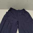 GRAPENT Wide Leg Pants for Women High Wasited Baggy Palazzo Pants Casual Pull On Bell Bottom Smocked Elastic Waist Pants (Small, Dark Blue)