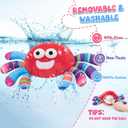 Golray Baby Crawling Toys 12-18 Months, Musical Dancing Tummy Time Red Crab with 50 Songs, Walking Moving Baby Sensory Toys, Toddlers Girls Boys Birthday Gifts for Infants 1-3 Years Old