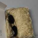 Morvally Men's Women 80s Blonde Rocker Mullet Wig with Glasses and Necklace - Long Blonde Curly Glam Rock-Rockstar Wig Perfect for Halloween, Cosplay, DIY Themed Costume Party