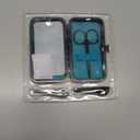 Manicure Set 9 in 1 Stainless Steel, Nail Clippers Scissors Pedicure Tools Kit - Portable Travel Grooming Kit for Men and Women with Black/Blue Leather Case (Blue)