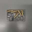 5 Pcs Hose Barb Fittings 3/8" Barb to 3/8" NPT Male Thread Brass Metals Adapter Connector with Hose Clamp