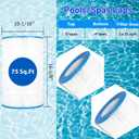 HANXER® PAP75 Swimming Pool Filter Replaces for C-9407, Clear 75, Ultral-C2, R173214, 59054100, FC-0685, 590541, 10751, 75 Sq.Ft Pool Filter Cartridge, 2 Pack