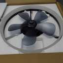 Ceiling Fans with Lights, 19.7'' Flush Mount Ceiling Fan with Lights and Remote, 3000K-6000K Dimmable Modern Low Profile Ceiling Fans for Bedroom Living Room, 6 Speeds Fandelier LED Fan Light (Black)