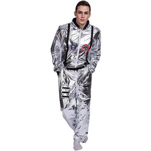 EraSpooky Men's Astronaut Spaceman Costume (Gray, M)