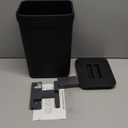 stonespace Under Sink Trash CanKitchen Compost Bin, Diaper Pail, 3.2 Gallon/12L Hanging Garbage Can for Baby Crib/Bathroom/Cupboard, Plastic Food Waste Bin,1 Pack Black