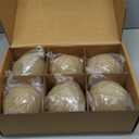 Stanbroil Ceramic Balls - 5 Round Fire Stones for Fire Pit Fire Bowl and Fireplace - Set of 6, Beige