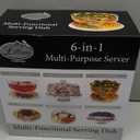 Cake Stand with Dome Cover, 6in1 MultiPurpose Use, Cake Stand with Lid, Serving Platter, Punch Bowl, Desert Platter and More, BPA Free