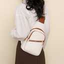 Small Sling Bag for Women - Leather Crossbody Bag, Fanny Pack Chest Bags for Travel, Birthday Gifts for Women (Beige)