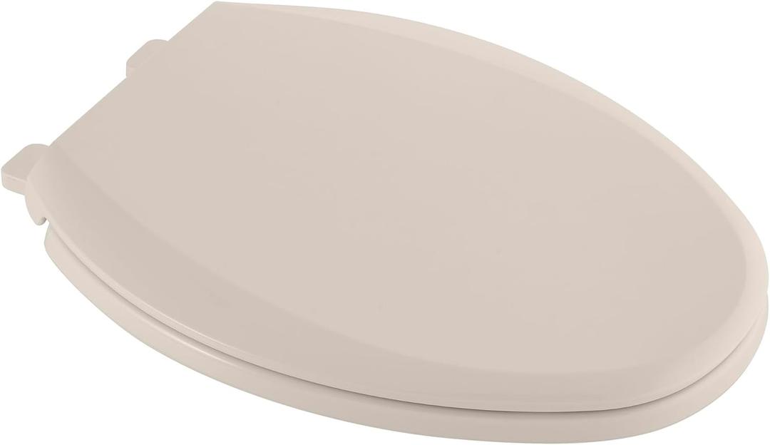 American Standard 5257A65MT.222 Cardiff Slow-Close Elongated Front Toilet Seat, Linen