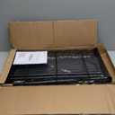 Amazon Basics 2-Shelf Stackable Storage, 13.3" D x 23.2" W x 22.2" H, Black