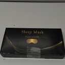 LC-dolida Sleep Headphones, 3D Sleep Mask Bluetooth Wireless Music Eye Mask, Sleeping Headphones for Side Sleepers Sleep Mask with Bluetooth Headphones Ultra-Thin Stereo Speakers Perfect for Sleeping (Black)