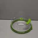 Microwave Splatter Cover with Water Steamer, Upgraded Microwave Cover for Food with Handle, Clear Plate Covers, Splatter Guard, Kitchen Essentials Gadgets, House Warming Gifts New Home, 10 Inch (Green)