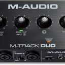 M-Audio M-Track Duo  USB Audio Interface for Recording, Streaming and Podcasting with Dual XLR, Line & DI Inputs, plus a Software Suite Included