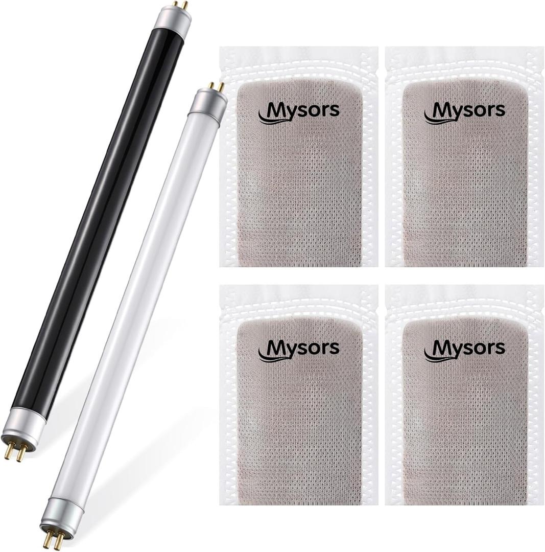 6 Pack Mosquito Attractant Kit Lure Refill and 32050 6W Replacement UV Light Bulbs Compatible with Dynatrap DT2000XL DT2000XLP DT3012 for Indoor Outdoor Mosquito Trap Accessories