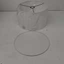 GLOBE Electric 67525 Avellino 66" Floor Lamp, Matte Black, White Linen Shade, Stepless Rotary Dimmer Switch on Socket